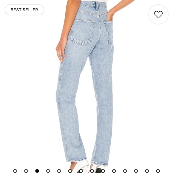 New Agolde Lana Jean in Riptide - Picture 4 of 10